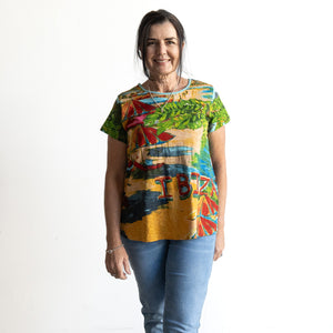 Postcard T-Shirt by Orientique Australia - Ibiza - 23097I