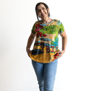 Postcard T-Shirt by Orientique Australia - Ibiza - 23097I
