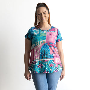 Postcard T-Shirt by Orientique Australia - Marakesh - 23097M