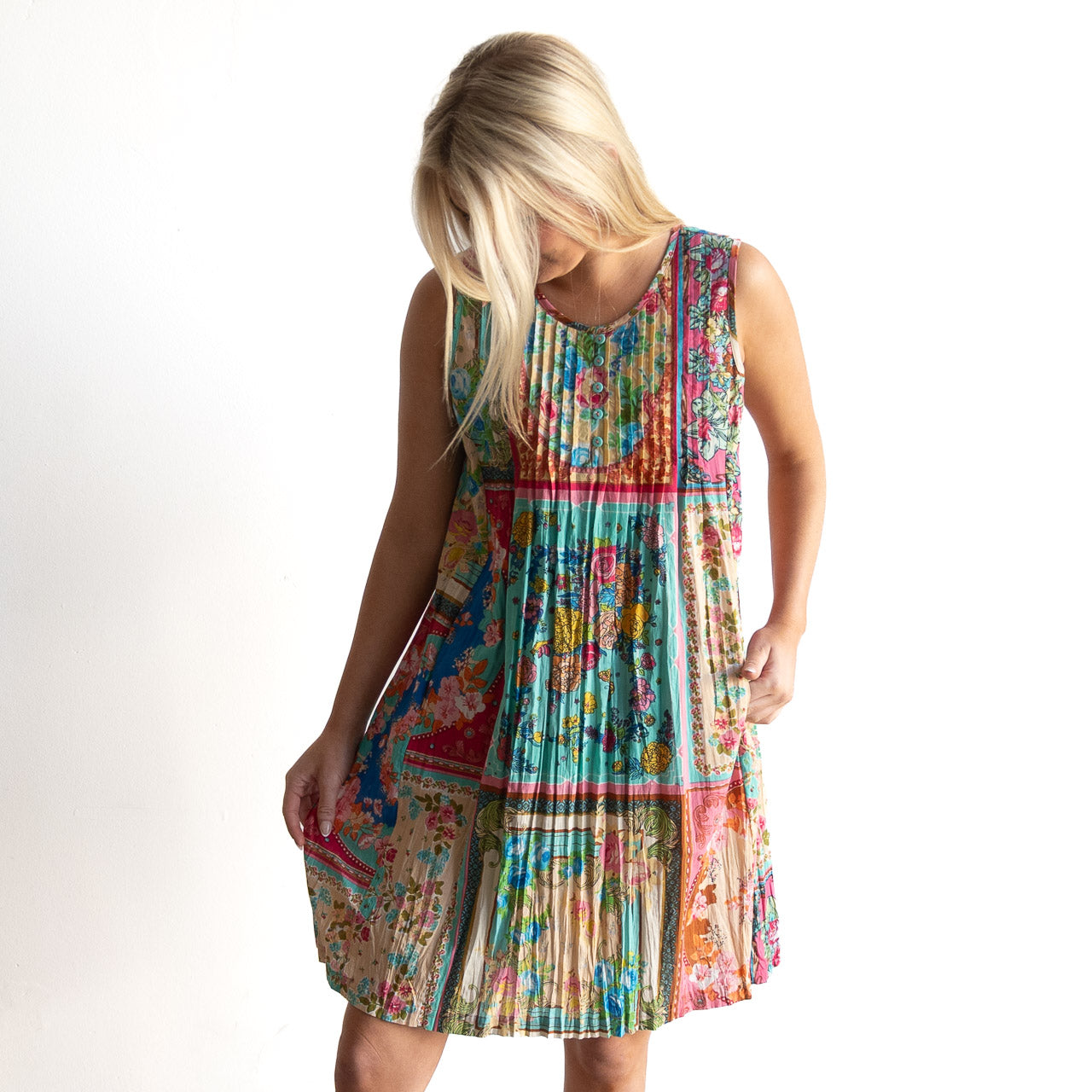 Postcard Twist It Shift Dress - Foulard - 61052