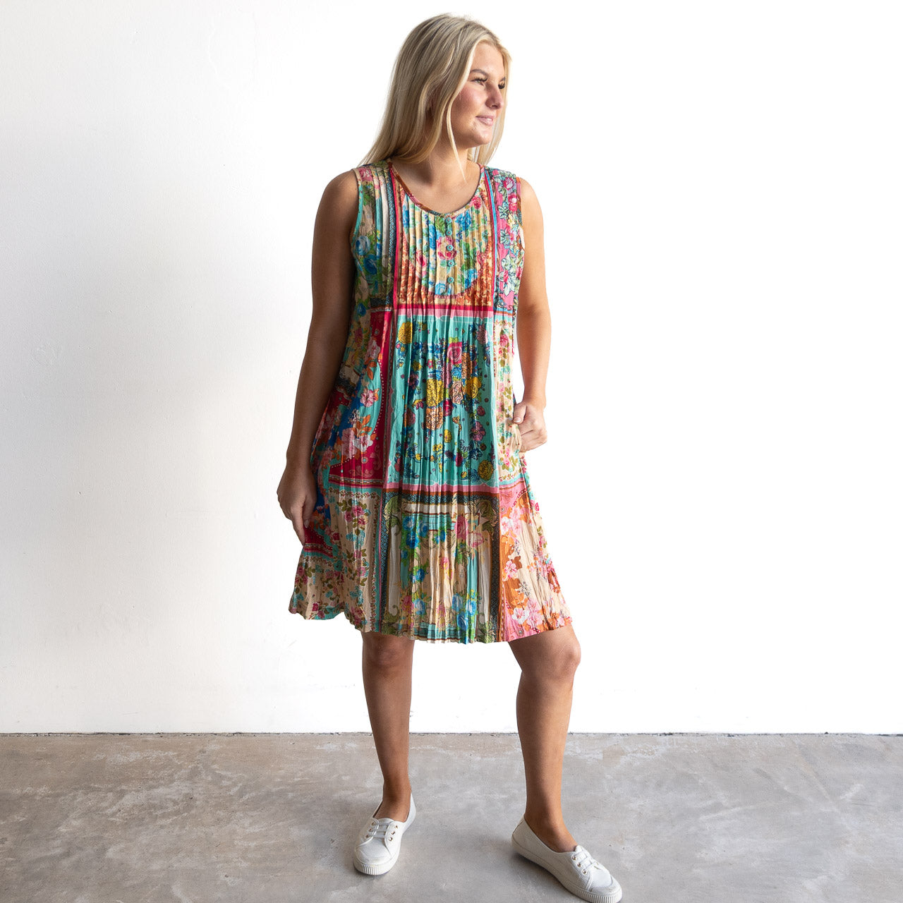 Postcard Twist It Shift Dress - Foulard - 61052