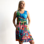 Postcard Twist It Shift Dress - French Restaurant - 21884F