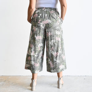 Wide Leg Summer Pant in Organic Cotton by Orientique Australia - Protaras - 2670