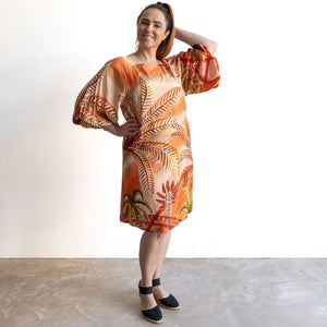 Puff Sleeve Dress by Escape - Martina - 30122