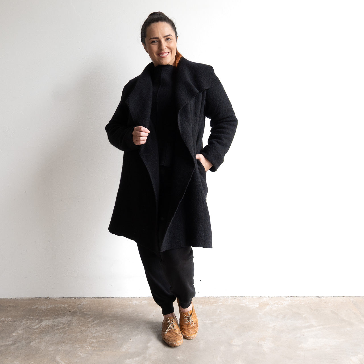 Pure Merino Wool Waterfall Jacket by Orientique Australia - 1337