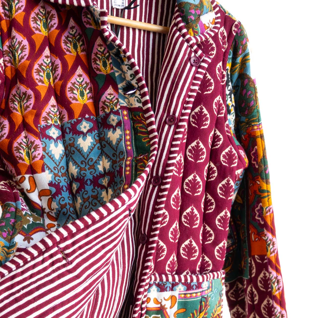 Quilted Reversible Button-Up Jacket by Orientique - Prato - 62778