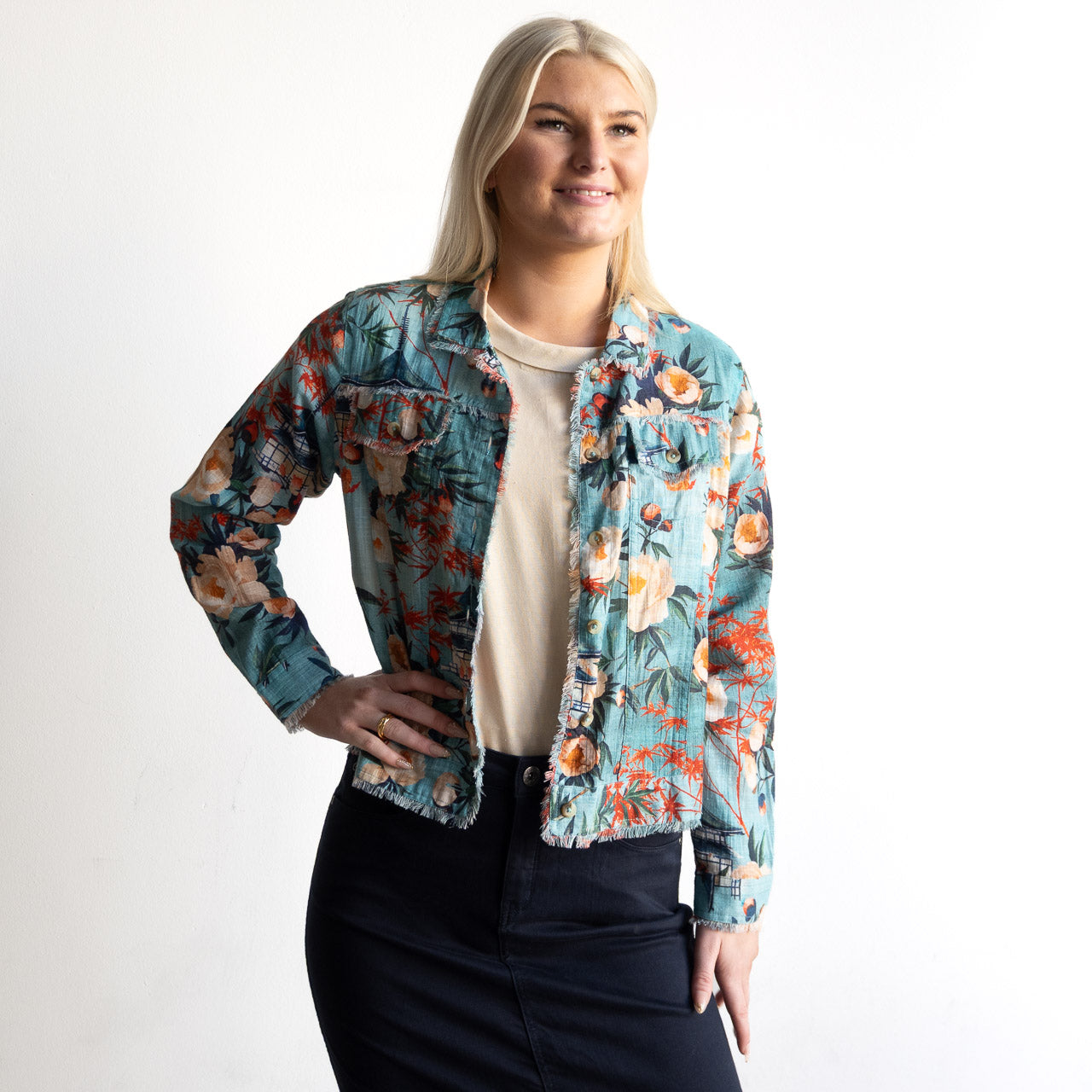 Raw Edge Jacket - Gordes - 23172