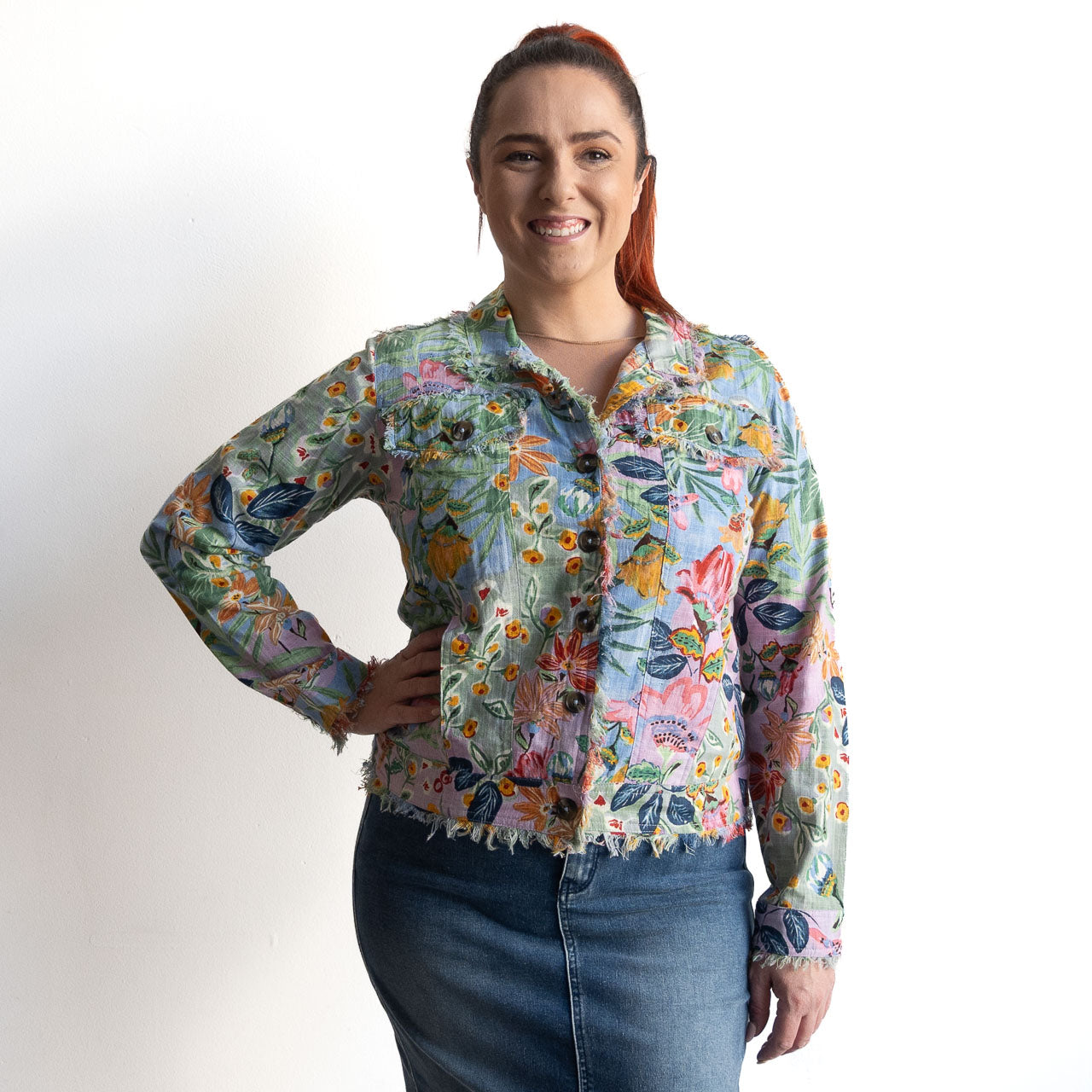 Raw Edge Jacket - Sur Mer - 92188
