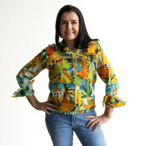 Raw Edge Summer Jacket by Orientique Australia - Guatemala - 32439M