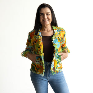 Raw Edge Summer Jacket by Orientique Australia - Guatemala - 32439M