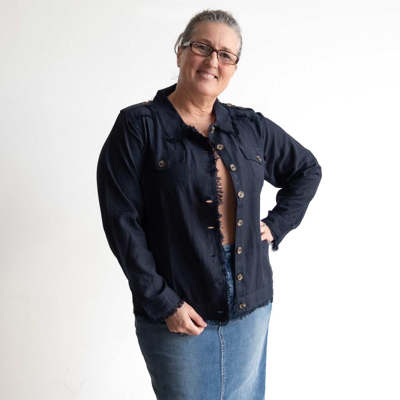 Raw Edge Jacket - 62843