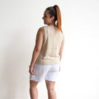 Relaxed Sleeveless Knit Top