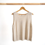Relaxed Sleeveless Knit Top
