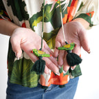 Resort Bird Blouse - Camila - 32539