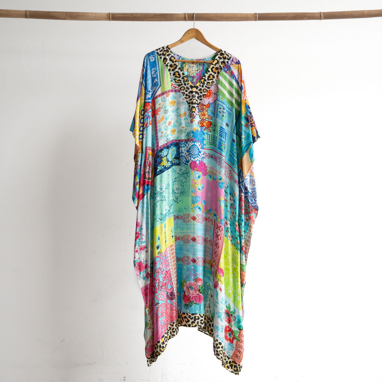 Resort Kaftan Maxi Dress - Collage - 82004