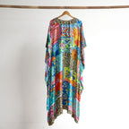 Resort Kaftan Maxi Dress - Collage - 82004