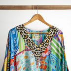 Resort Kaftan Maxi Dress - Collage - 82004