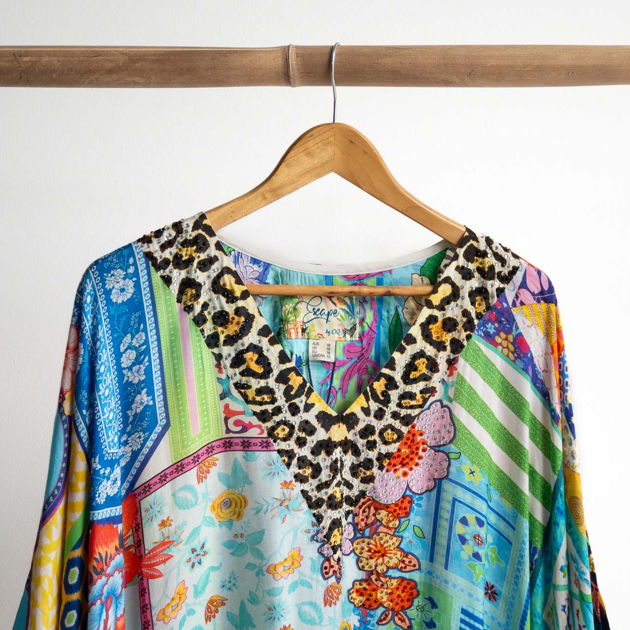 Resort Kaftan Maxi Dress - Collage - 82004