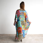 Resort Kaftan Maxi Dress - Collage - 82004