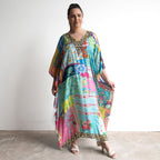 Resort Kaftan Maxi Dress - Collage - 82004