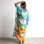 Resort Kaftan Maxi Dress - Island Life - 82004