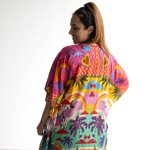 Resort Kaftan Midi Dress by Escape - Briana - 32421