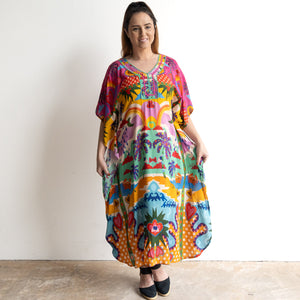 Resort Kaftan Midi Dress by Escape - Briana - 32421