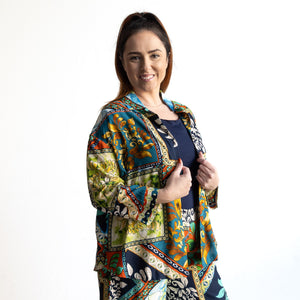 Collared Shirt Blouse by Orientique Australia - Cabo Fria - 42193