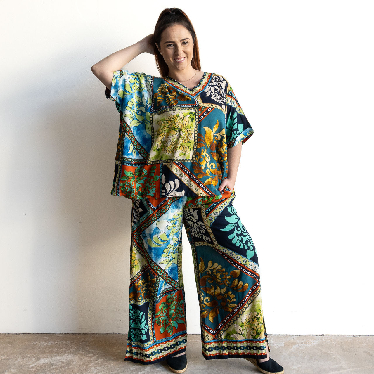 Kaftan Top by Orientique Australia - Cabo Fria - 42194