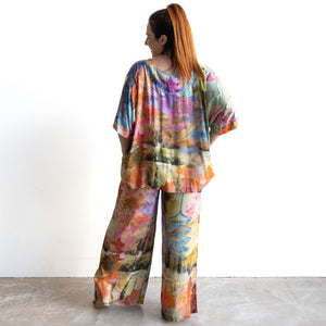 Silky Boxy Top by Orientique Australia - Scenic - 72567
