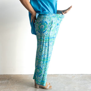 Resort Lounge Pant by Orientique Australia - Montevideo Aqua - 16008
