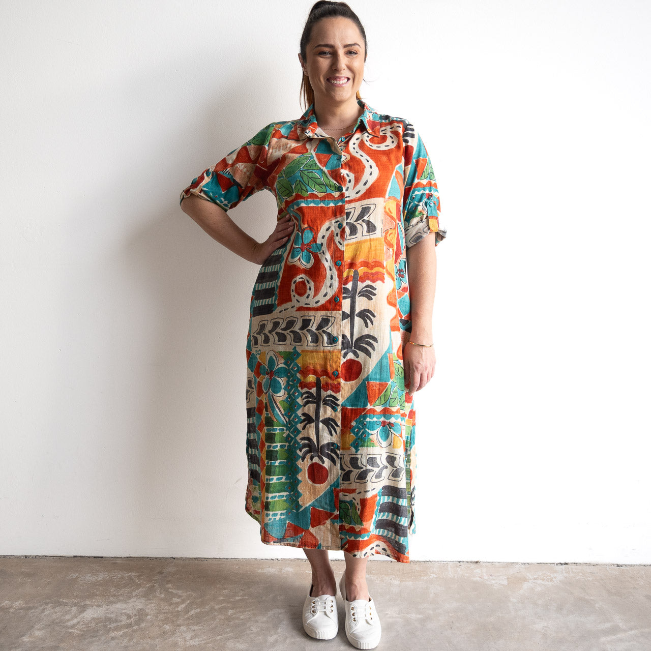 Resort Shirt Dress - Gambetta - 30263