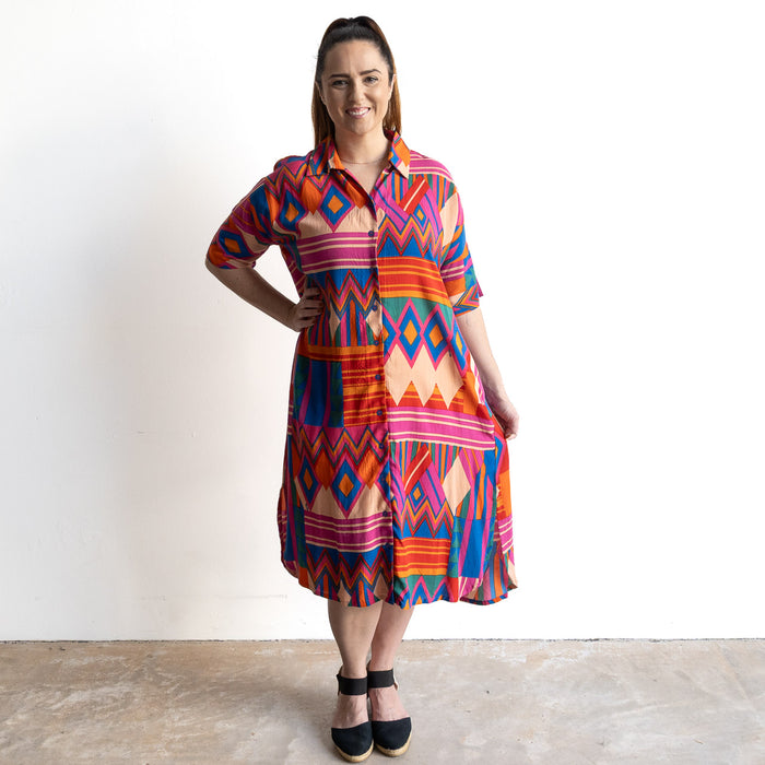 Resort Shirt Dress by Orientique Australia - Jacuma - 20126
