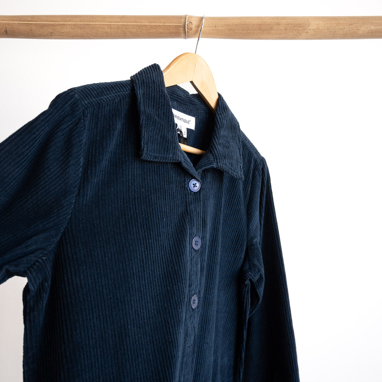 Retro Corduroy Pocket Tunic Dress by Orientique - 21485