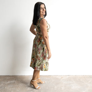 Retro Sundress by Orientique Australia - Lima Olive - 20110