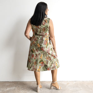 Retro Sundress by Orientique Australia - Lima Olive - 20110