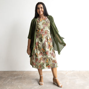 Retro Sundress by Orientique Australia - Lima Olive - 20110