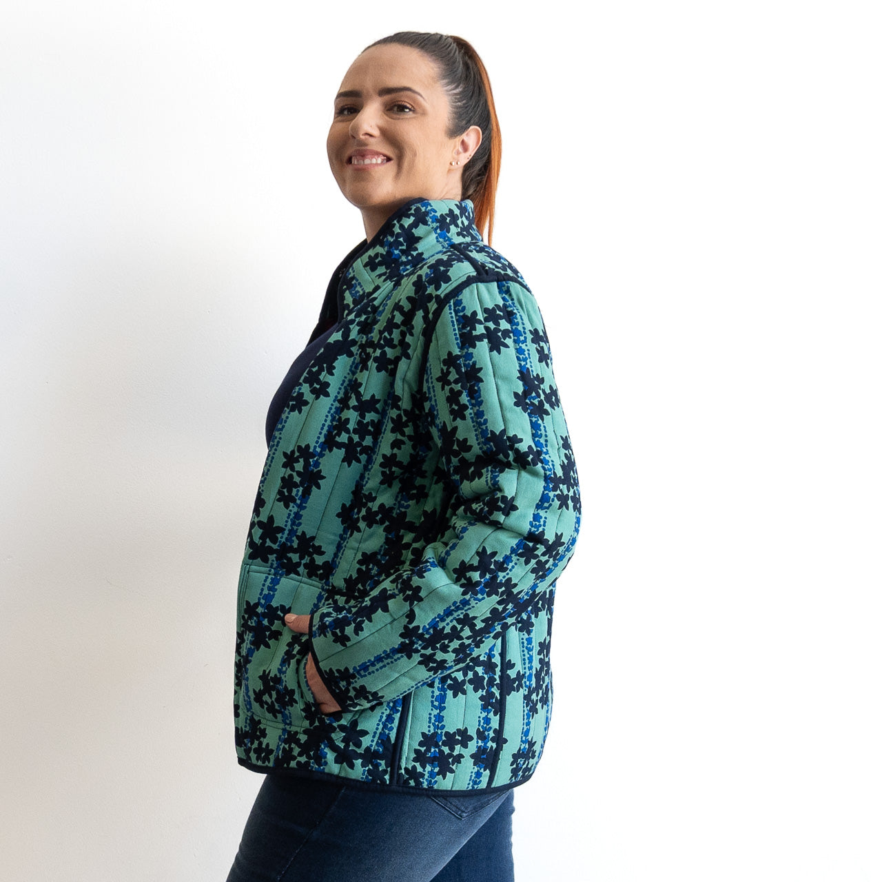 Reversible Quilted Coat by Orientique - Ivanova - 92136