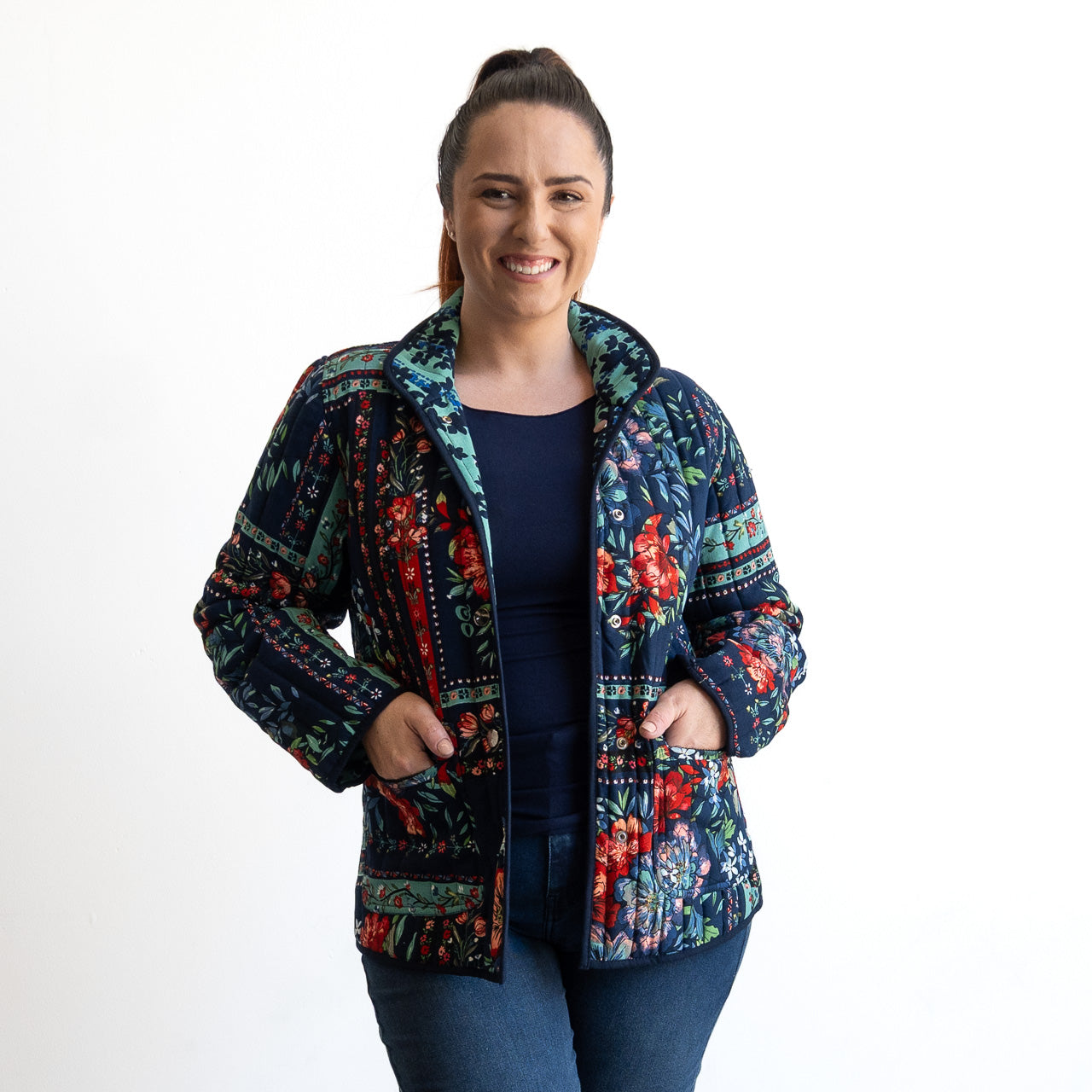 Reversible Quilted Coat by Orientique - Ivanova - 92136