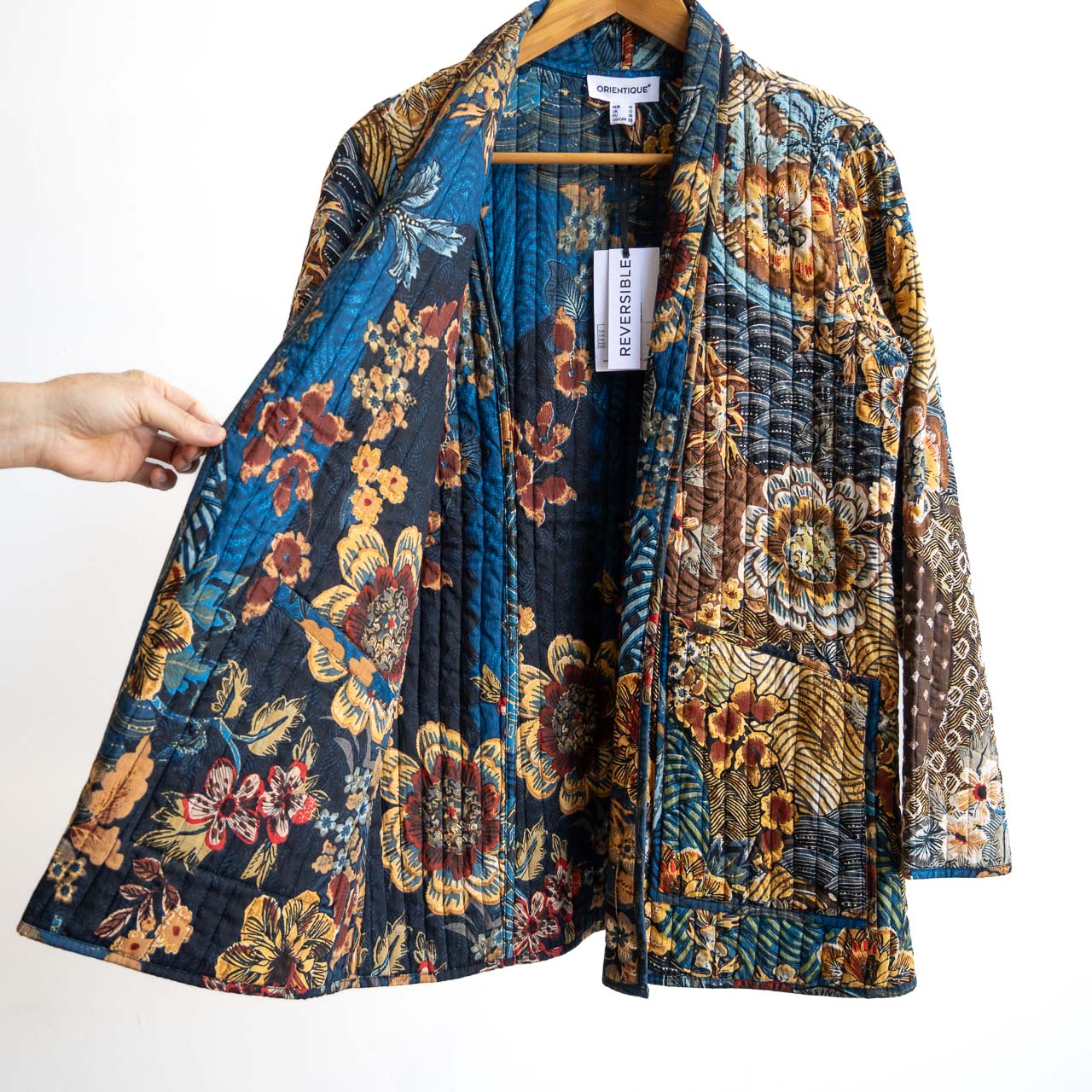 Reversible Quilted Coat by Orientique - Maluku - 23123