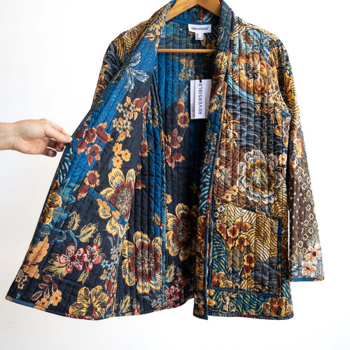 Reversible Quilted Coat by Orientique - Maluku - 23123