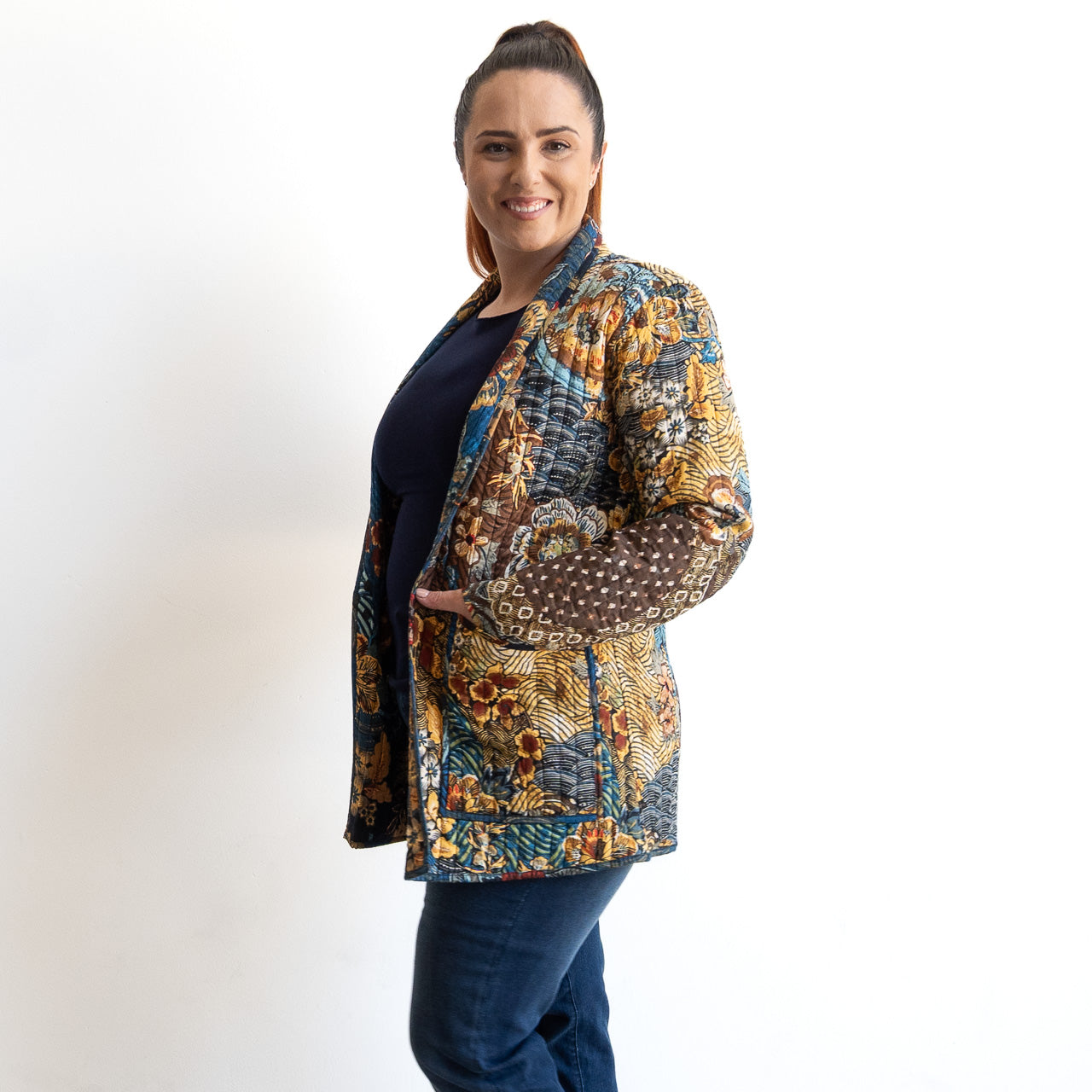 Reversible Quilted Coat by Orientique - Maluku - 23123