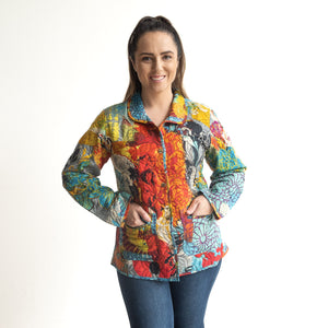 Reversible Quilted Coat by Orientique Australia - Billie Jean - 62713