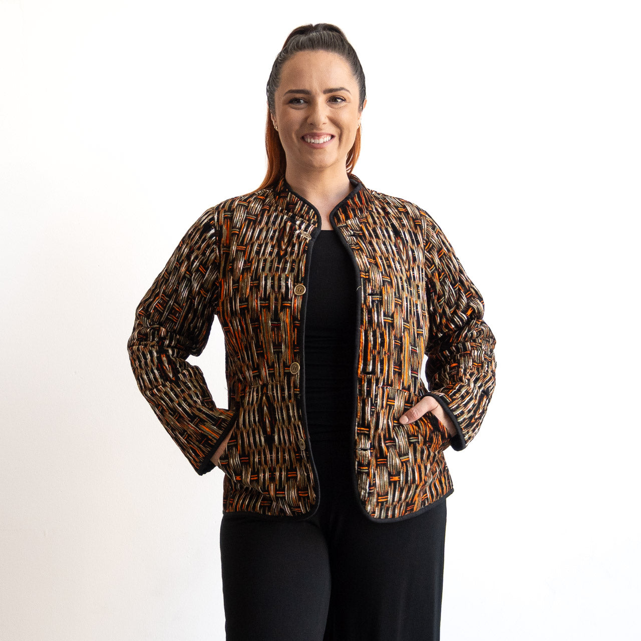 Reversible Quilted Jacket by Orientique - Dagomba - 32462