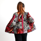 Reversible Quilted Press Stud Jacket by Orientique - Giza - 23102