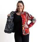 Reversible Quilted Press Stud Jacket by Orientique - Giza - 23102