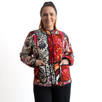 Reversible Quilted Press Stud Jacket by Orientique - Giza - 23102