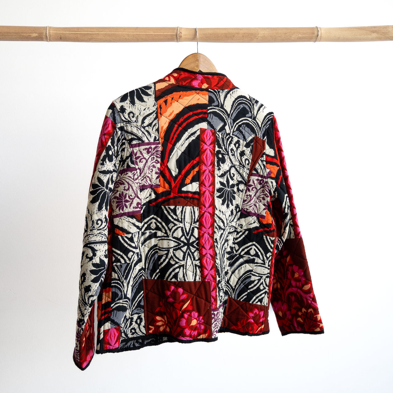Reversible Quilted Press Stud Jacket by Orientique - Giza - 23102