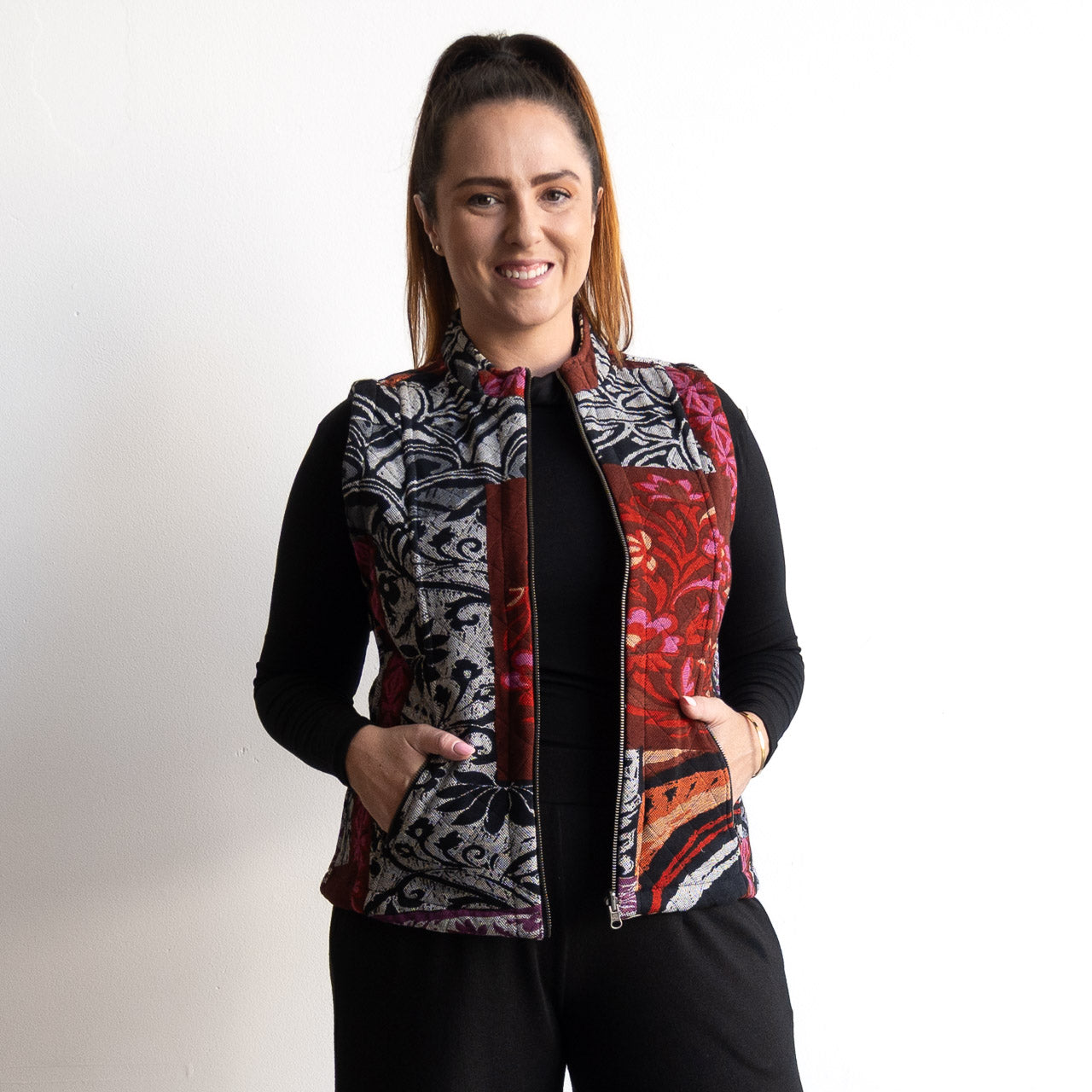 Reversible Quilted Vest by Orientique - Giza - 23101