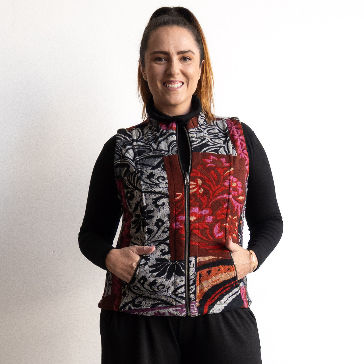 Reversible Quilted Vest by Orientique - Giza - 23101